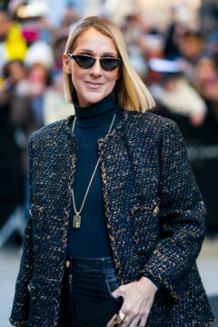 She appeared at a hockey game with her sons