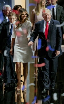 Melania has stayed by Donald Trump's side