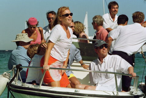 The couple even continued living together