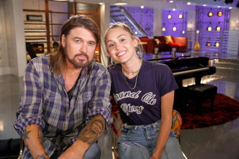 Billie Ray Cyrus and Miley Cyrus