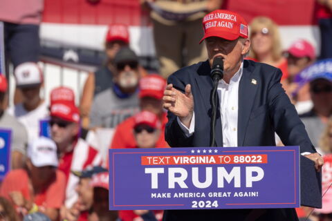 2024: Trump campaigning in Virginia