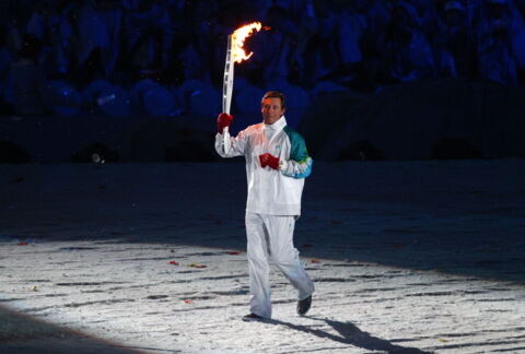 Winter Olympic torch bearer