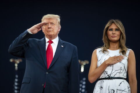 2020: Wearing an abstract Dress