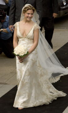 Her wedding gown
