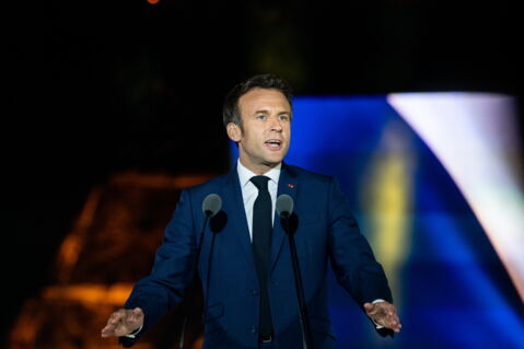 Emmanuel Macron in 2022