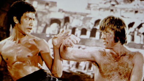 There is no chin behind Chuck Norris’ beard. There is only another fist.