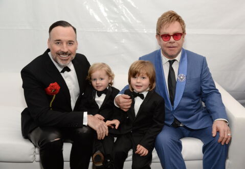 Elton John, David Furnish and sons Elijah Furnish-John and Zachary Furnish-John