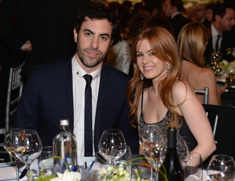 Isla Fisher and Sacha Baron Cohen