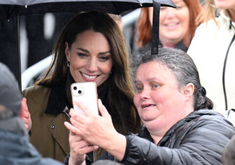 Kate Middleton taking selfies