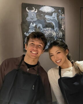 Alexander Albon and Lily Muni He