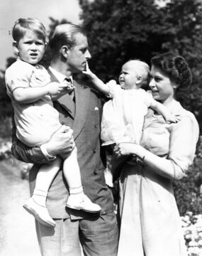 Princess Anne as a baby in 1951