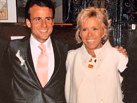 Brigitte and Emmanuel Macron on their wedding day in 2007