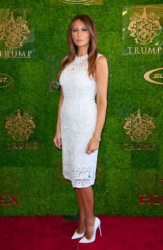 2015: Melania in all white