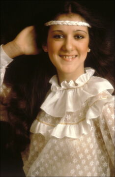 Céline Dion as a teenager