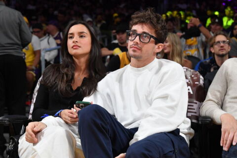 Charles Leclerc and Alexandra Saint Mleux