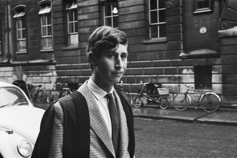 Prince Charles photographed in Cambridge as he's set to attend his first term at Trinity College in 1967.