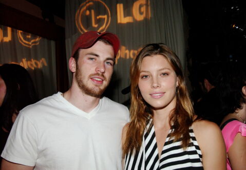 Chris Evans and Jessica Biel
