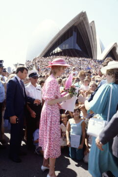 She stole the hearts of the Australian people in a pretty pink dress