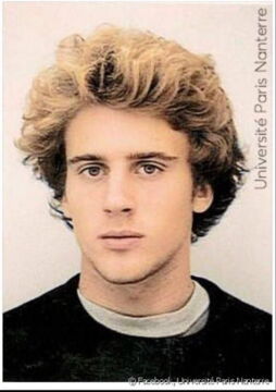 Emmanuel Macron at university