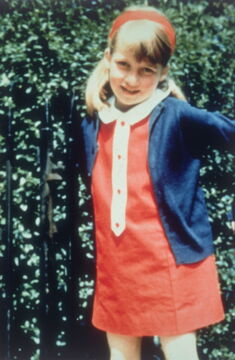 Lady Diana at 8 years old