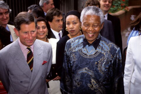 In 1996, Prince Charles accompanied former South-African President Nelson Mandela during his four-day state visit to Britain.