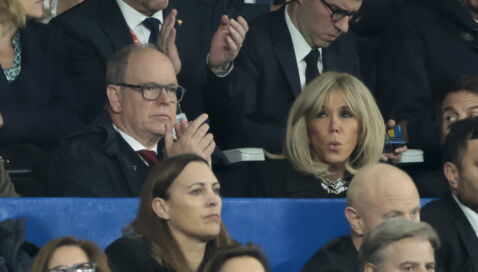 Brigitte Macron and Prince Albert of Monaco in 2023