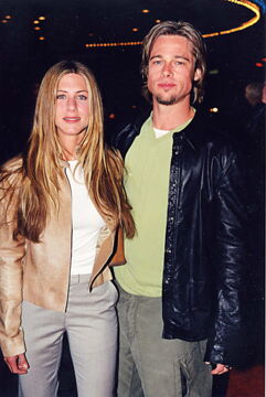Jennifer Aniston and Brad Pitt