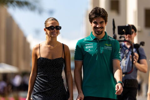 Lance Stroll and Marilou Bélanger