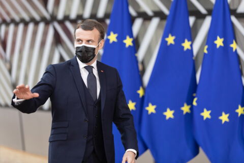 Emmanuel Macron in 2020
