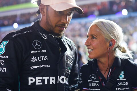 Lewis Hamilton and Angela Cullen