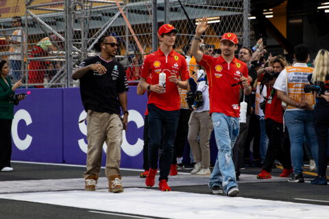 Lewis Hamilton and Charles Leclerc