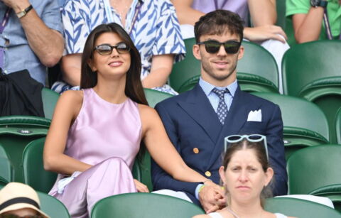 Pierre Gasly and Francisca Gomes