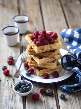 Des gaufres croustillantes