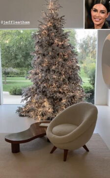 Der weiße Tannenbaum von Kim Kardashian