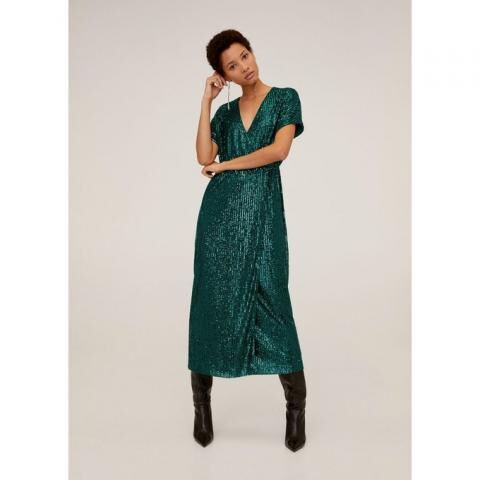 Ein langes grünes Kleid von La Redoute