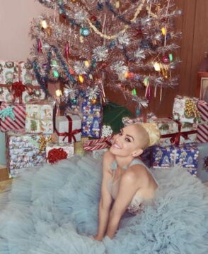 Gwen Stefani und ihr silberner Weihnachtsbaum