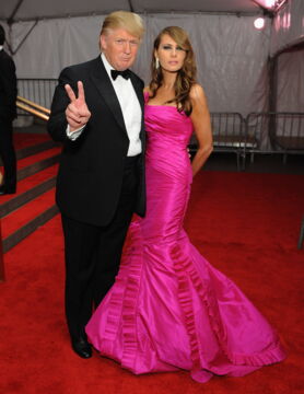 2008: Melania in strahlendem Pink