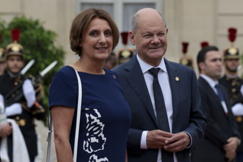 Olaf Scholz und Britta Ernst