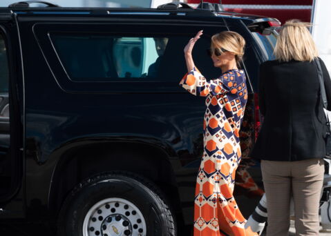 2020: Melania im Maxikleid