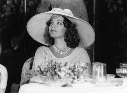 Romy Schneider mit Hut