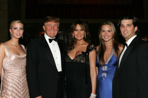 2005: Donald Trump mit Melania und seinen Kindern