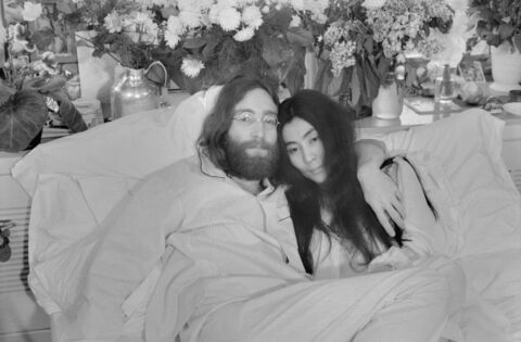 John Lennon und Yoko Ono