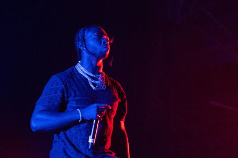 Pop Smoke bei einem Konzert in London 2019