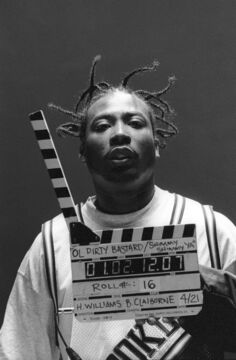 Ol' Dirty Bastard während der Dreharbeiten zu "Shimmy Shimmy Ya"