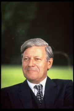 Sein politisches Vorbild: Helmut Schmidt