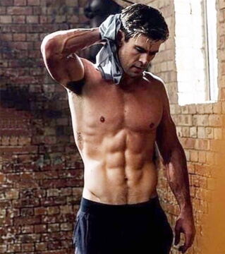 Chris Hemsworth - Bien connu pour son rôle de Thor chez les Avengers, l'Australien est un fou d'entraînement. Il a même créé sa propre application.