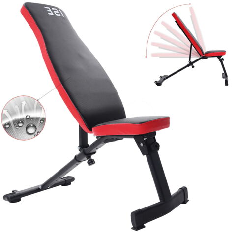 Le banc de musculation ISE pliable avec dossier réglable peut supporter jusqu'à 250 kg. Prix : 59,99 euros au lieu de 69,99.