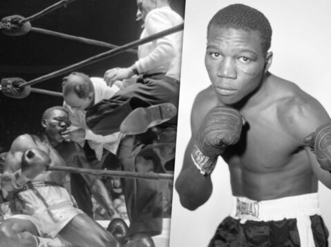 Benny Paret, boxeur champion du monde décédé après une série de coups ininterrompue malgré les cordes