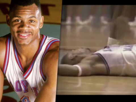 Hank Gathers, basketteur habitué aux gros scores, décédé pendant un match