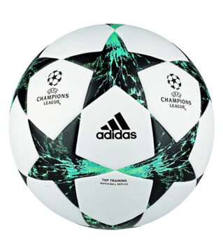 HERBE - Adidas Finale - Adidas. C'est le ballon de la finale de la Ligue des Champions, c'est pour ça qu'il s'appelle "Finale". Pour l'anecdote, le PSG n'a jamais joué avec.